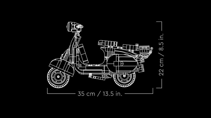 10298 Vespa 125 踏板摩托车‌